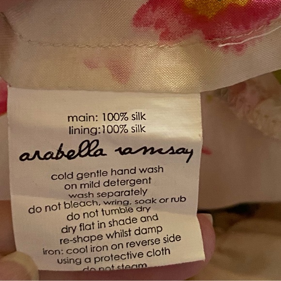 Vintage Arabella Ramsay floral silk dress - Picture 3 of 5